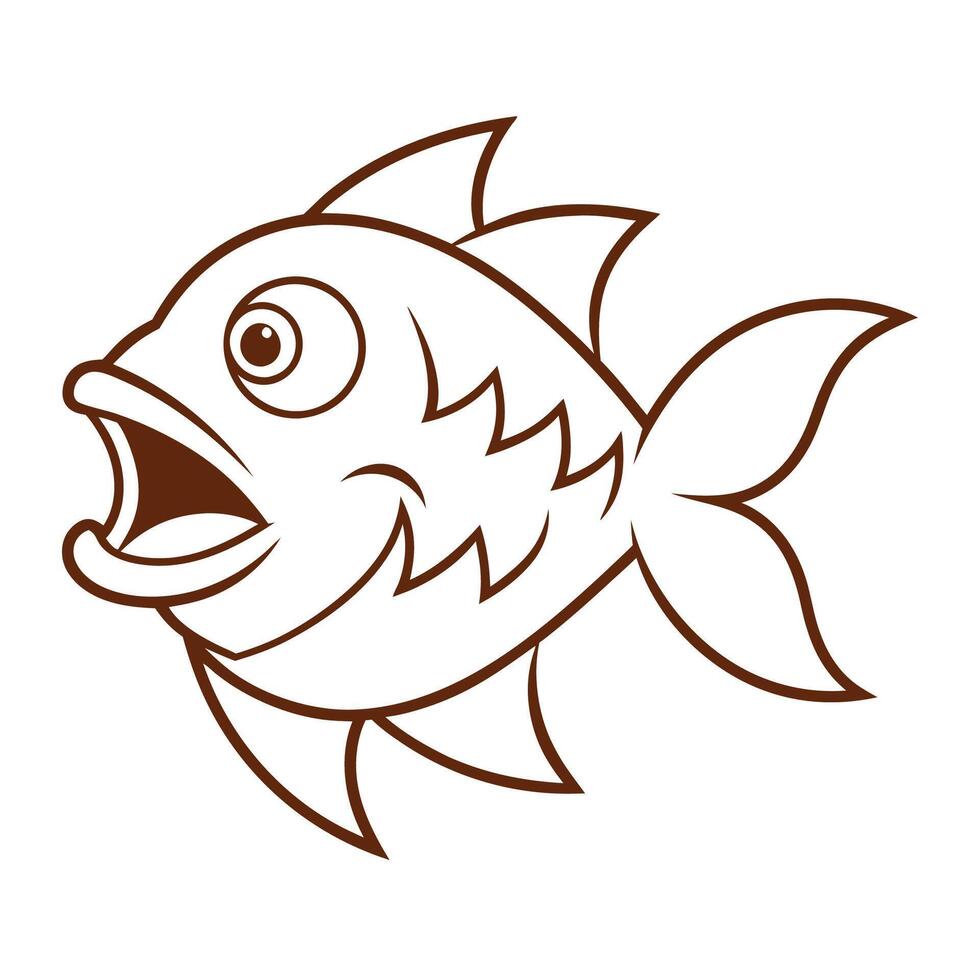 A Fish Sporting a Shark's Head vector