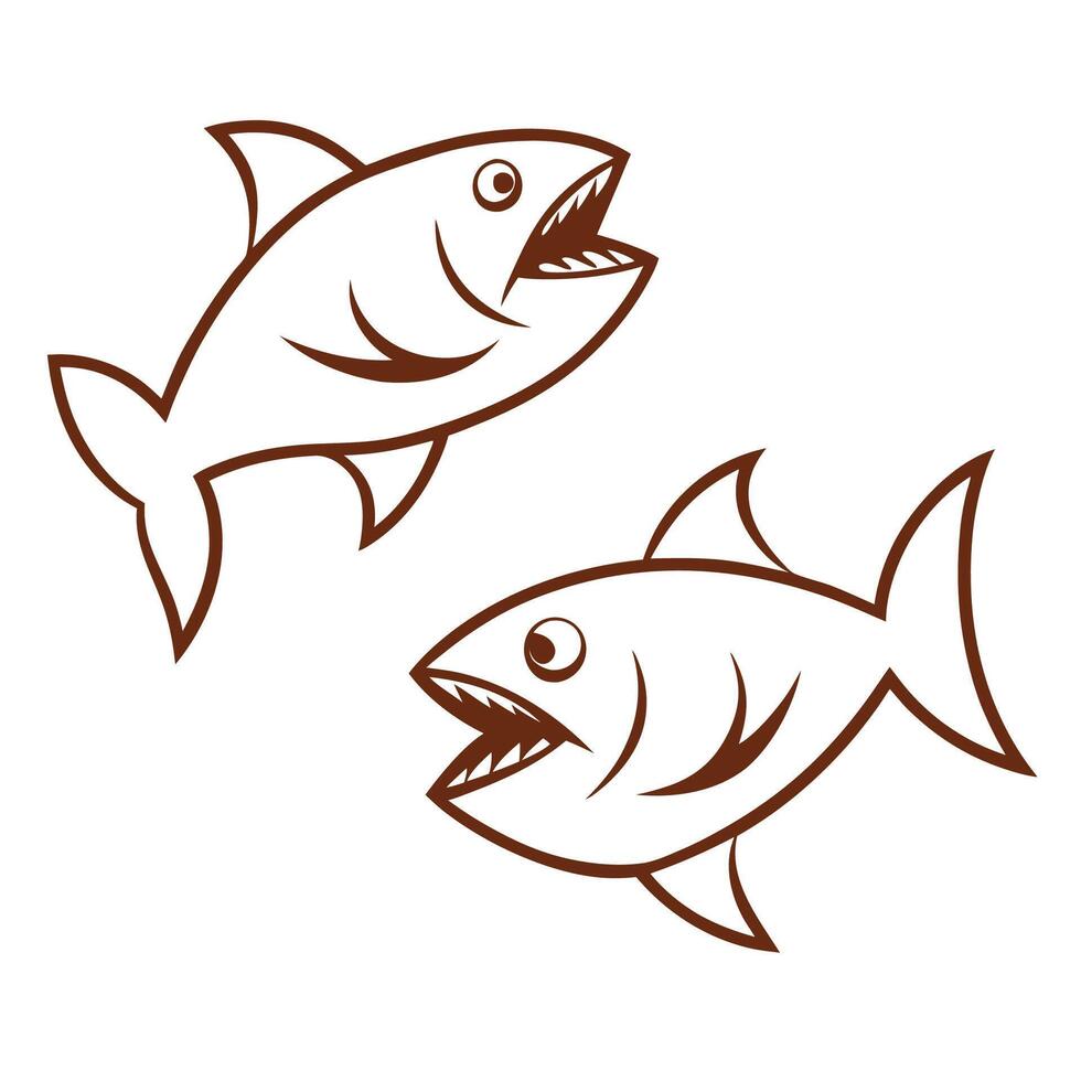 The Mystery of the Fish with a Shark Head vector
