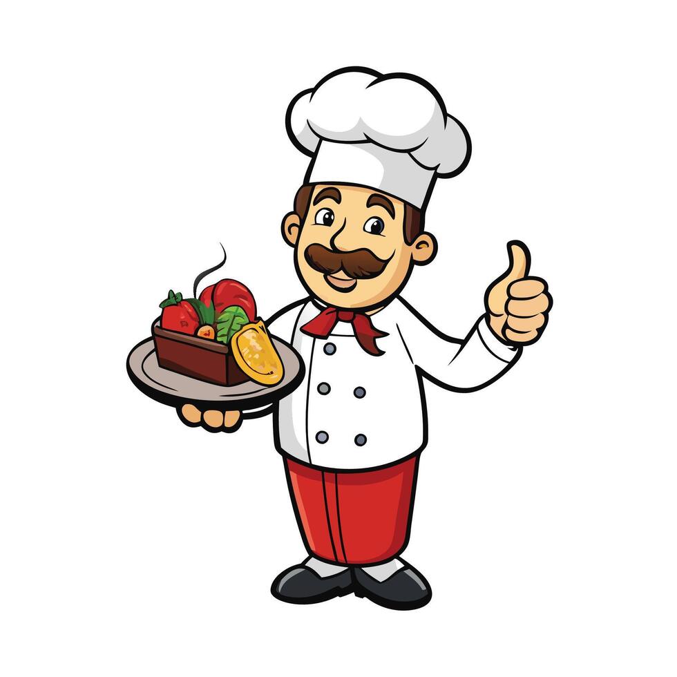 A Talented Chef and Her Culinary Creations vector