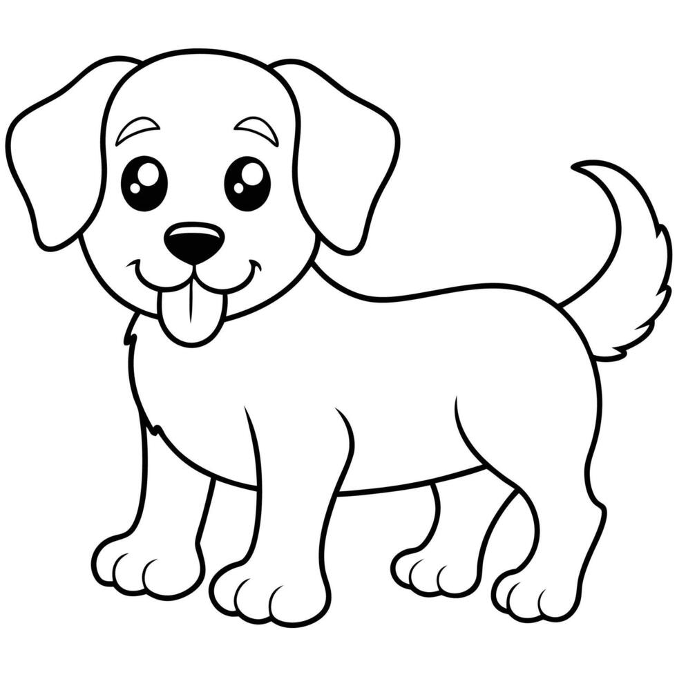 Basic Outline for a Cat Design vector