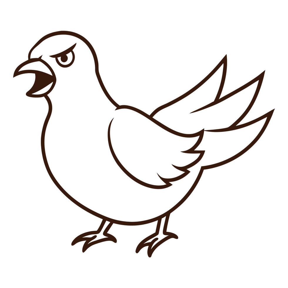 Fun Art Outlines for Kids Coloring Book vector
