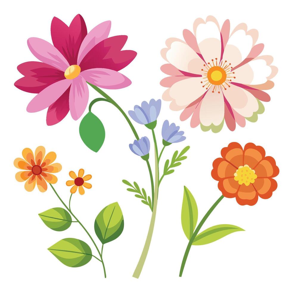 Flowers Gathered from the Garden vector