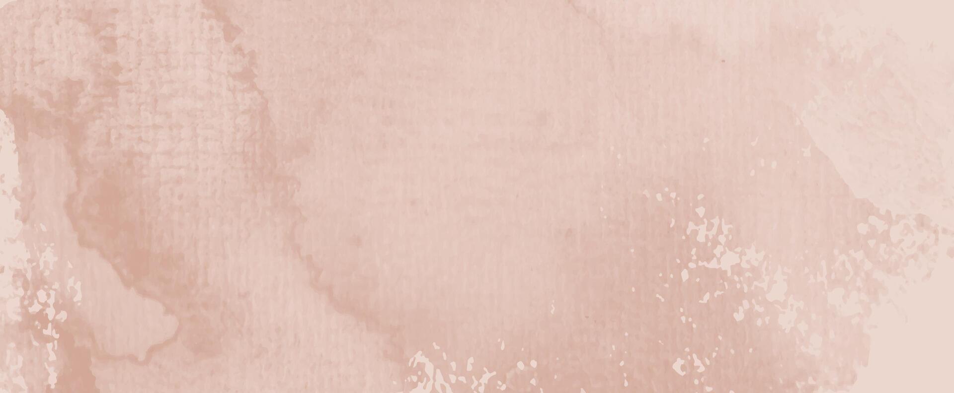 Watercolor pale copper background abstract grunge texture vector