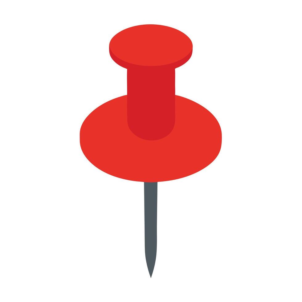 Pushpin Isolated Art Design vector