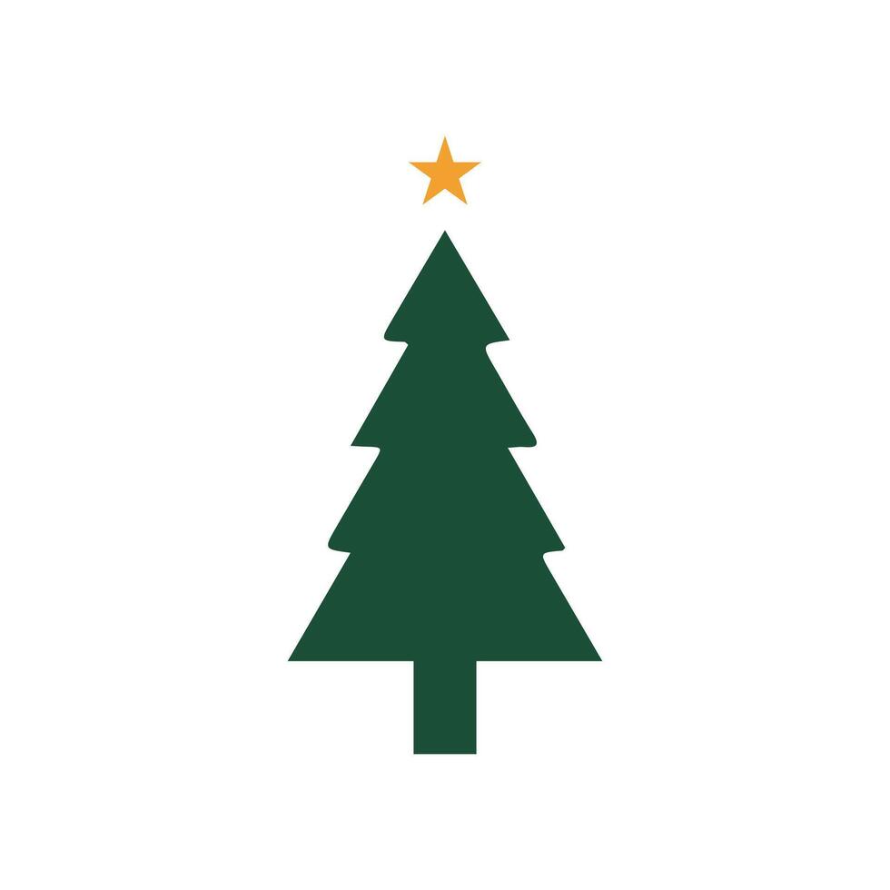 The design is simple and iconic, often associated with Christmas tree vector