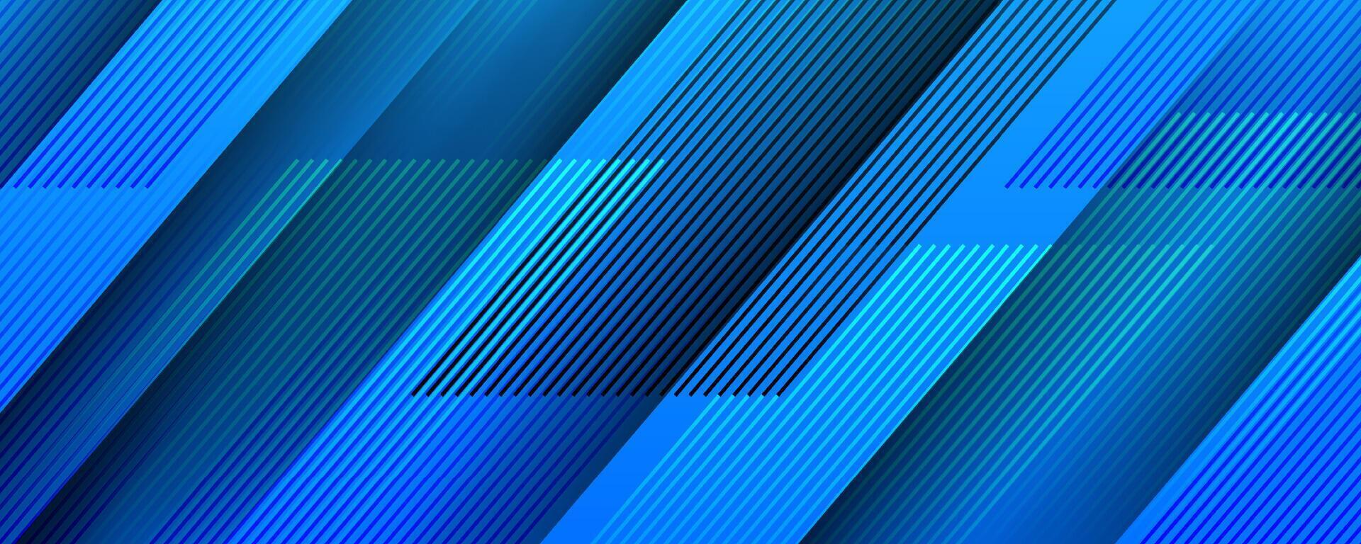 Blue abstract background overlap layer on bright space with diagonal lines effect decoration. Modern graphic design element stripes style concept for web banner, flyer, card, or brochure cover vector