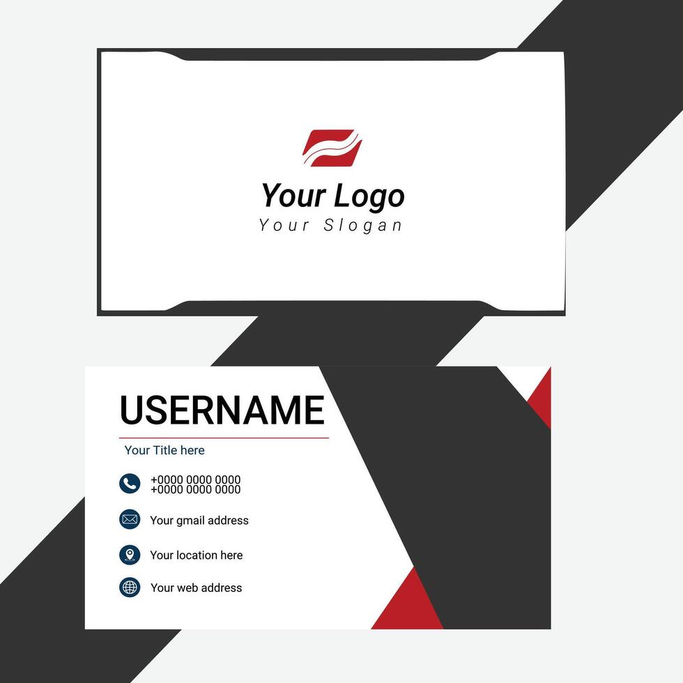 Business Card Template. vector