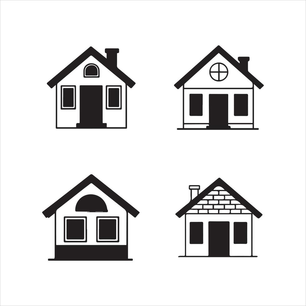 Home Menu Icons for Apps and Websites vector