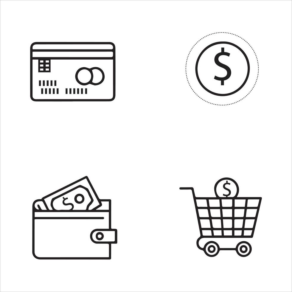 Retail Cart for Checkout vector