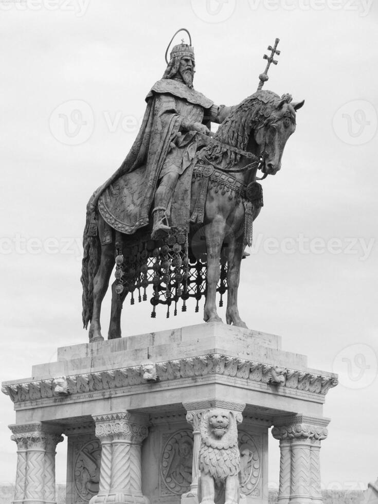 Sculpture close view background. Monument art. Black and white monochrome grayscale photo
