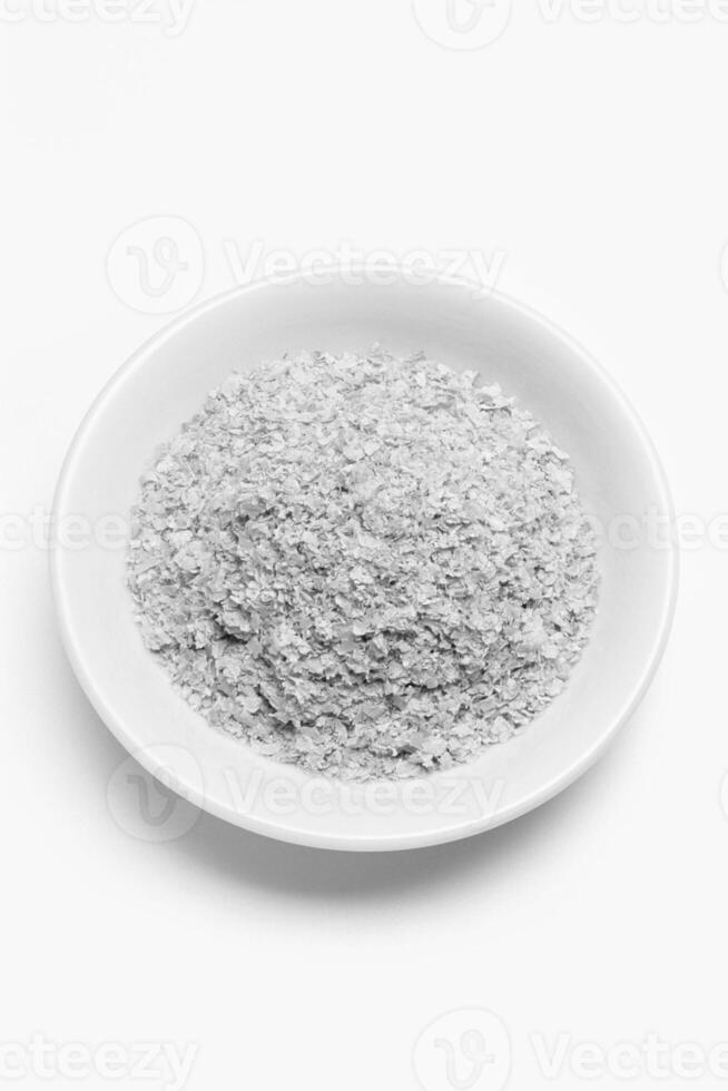 Unprocessed Wheat Bran in a Bowl, Close View Background photo