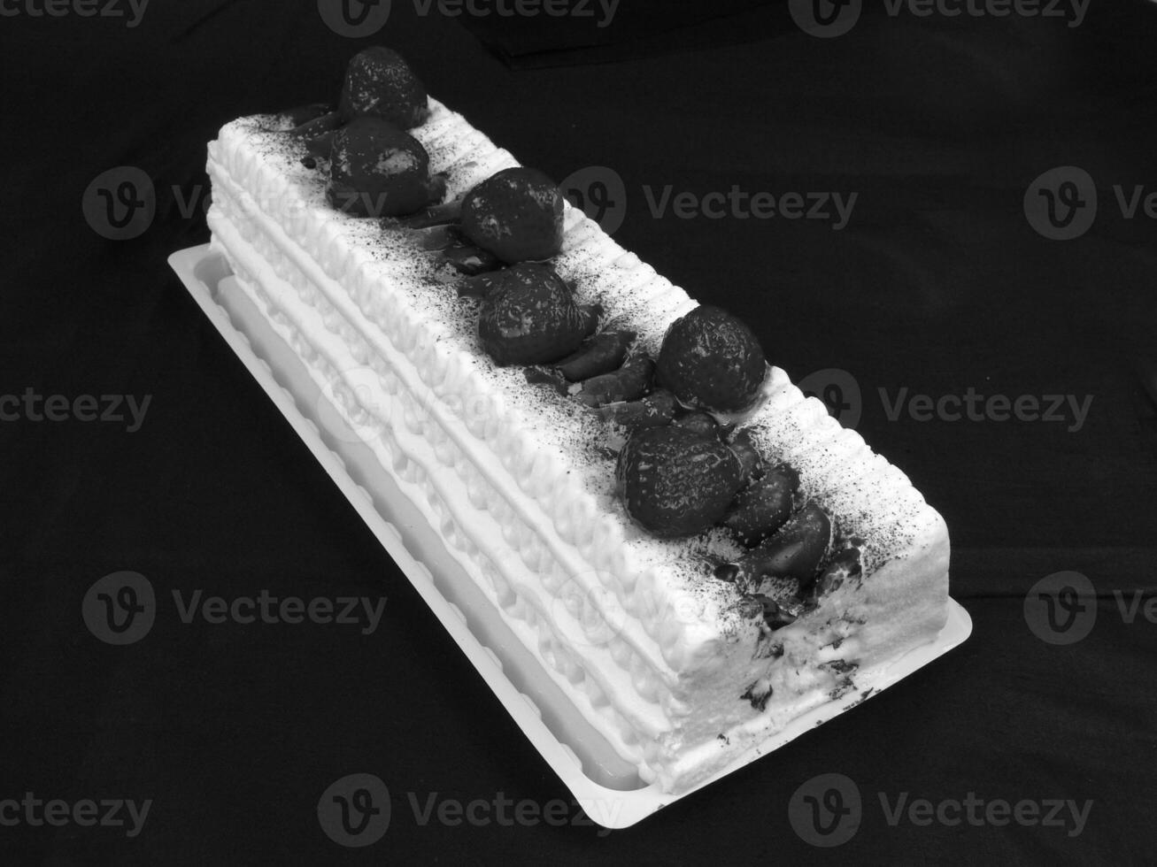 Strawberry Frozen Dessert with Tableware and Ingredients photo