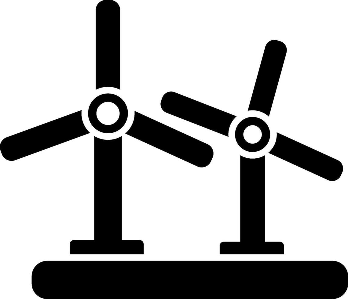Wind Turbine Icon Design Symbol vector