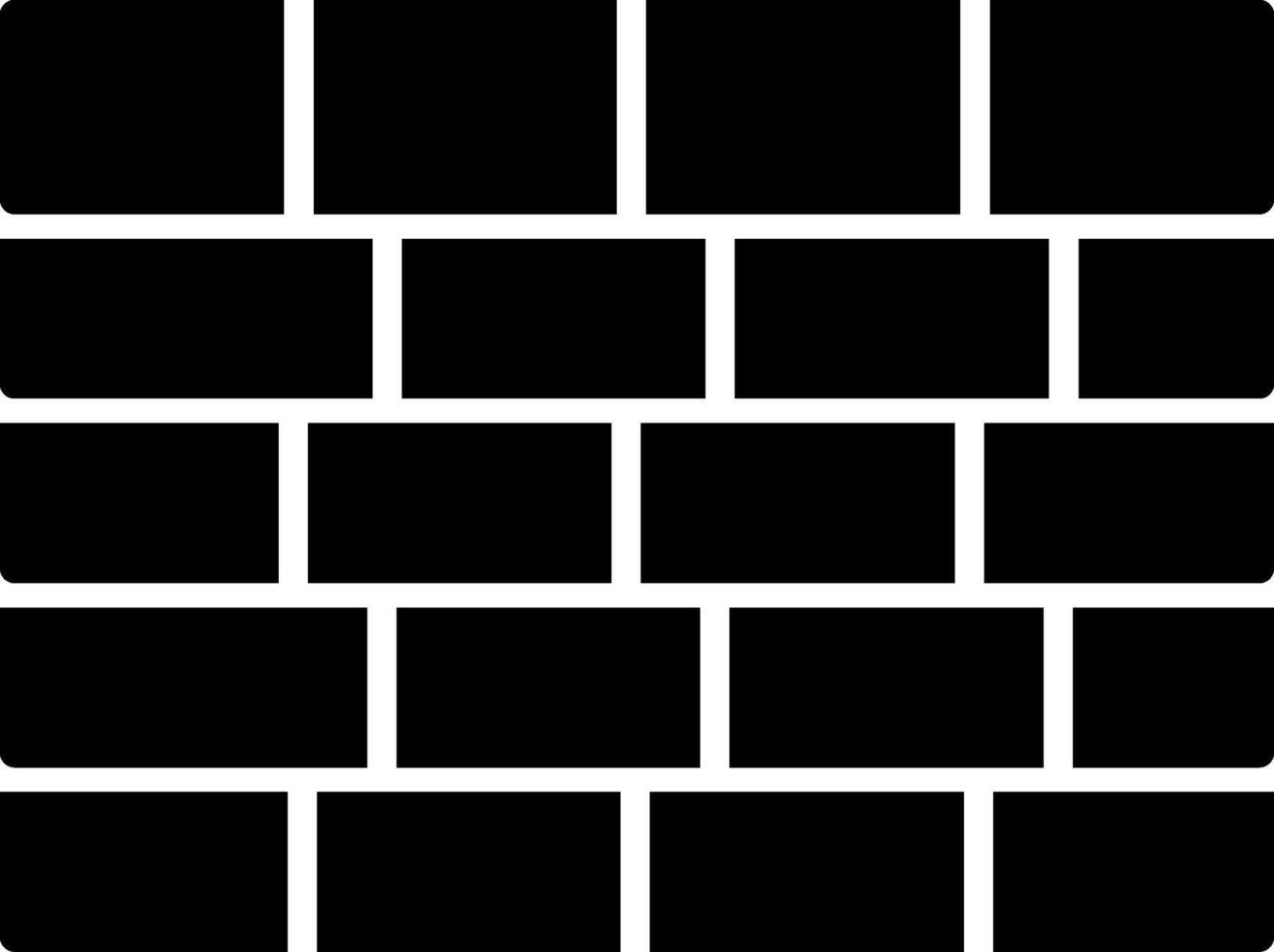 Wall Icon Design Symbol vector