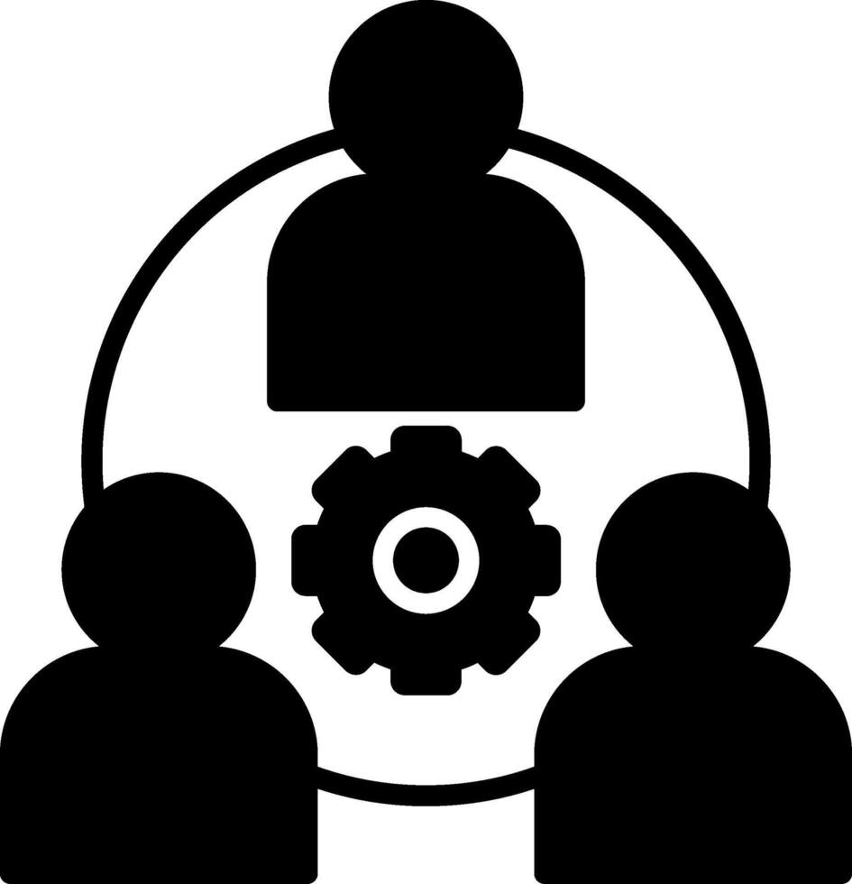 Team Management Icon Design Symbol vector
