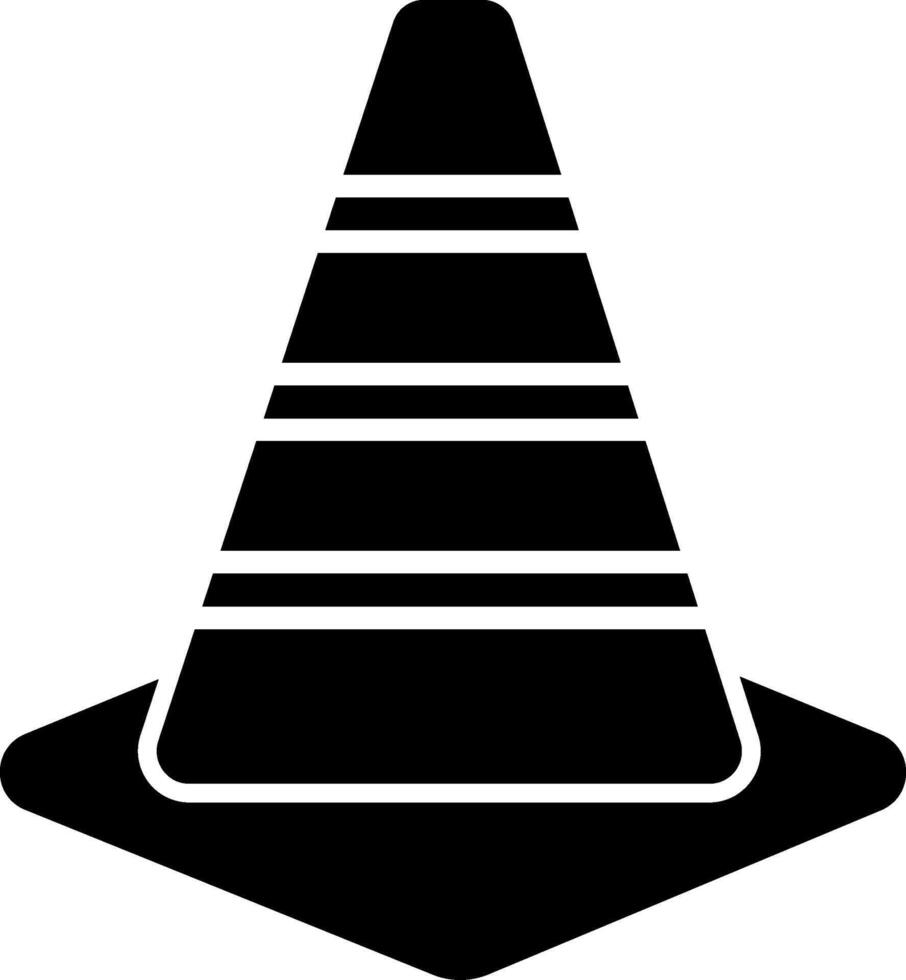 Traffic Cone Icon Design Symbol vector