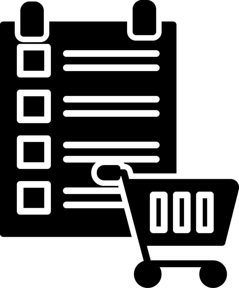 Shopping List Icon Design Symbol vector