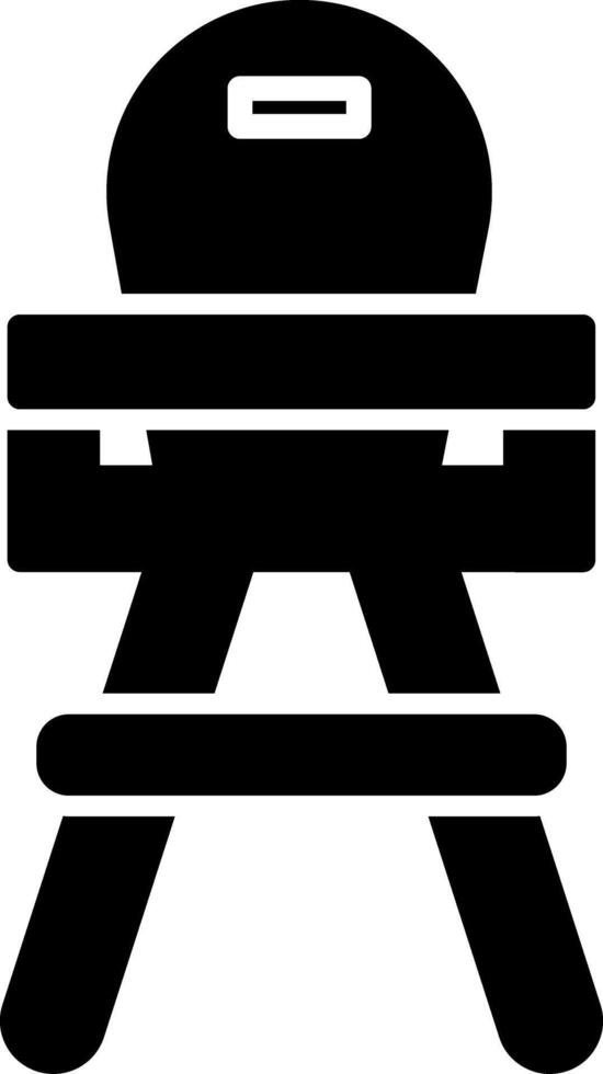 High Chair Icon Design Symbol vector