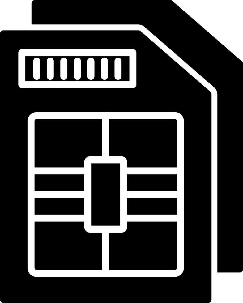 Sim Card Icon Design Symbol vector