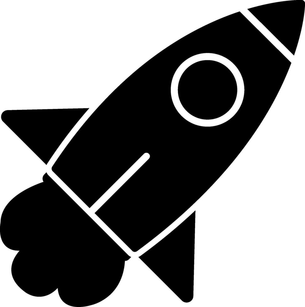 Rocket Launch Icon Design Symbol vector