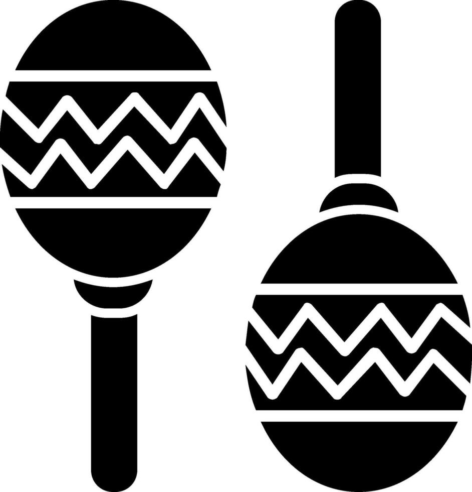 Maracas Icon Design Symbol vector