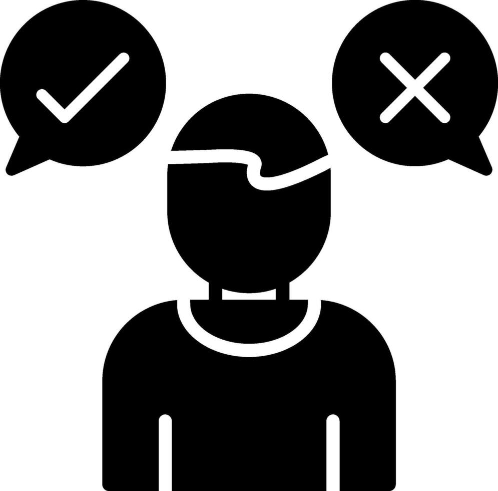 Decision Marker Icon Design Symbol vector