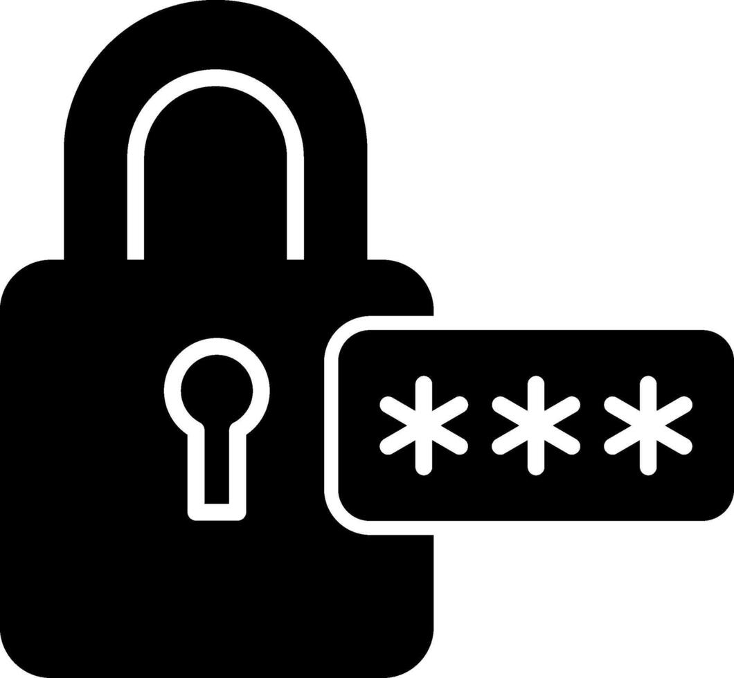 Password Icon Design Symbol vector