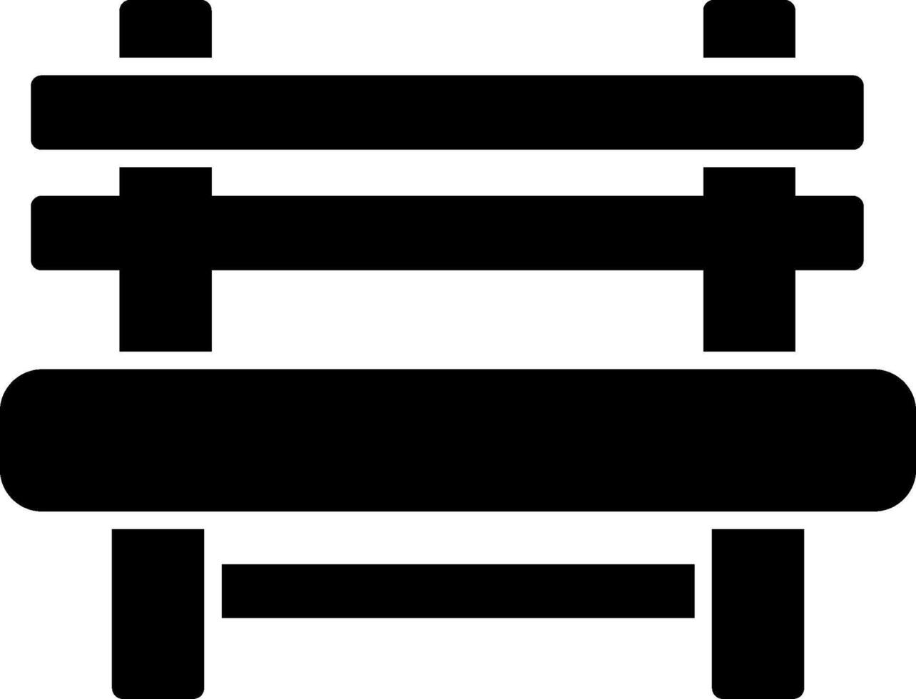 Bench Icon Design Symbol vector