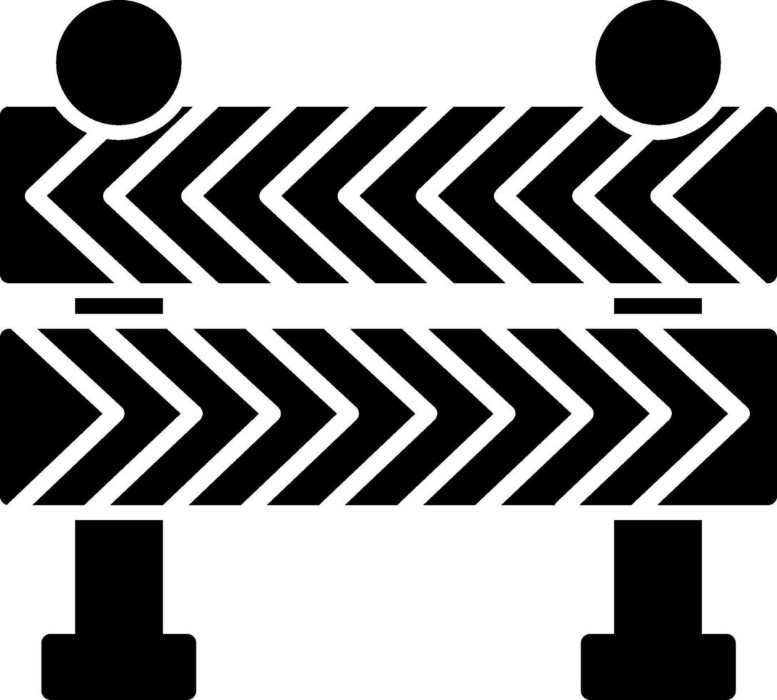 Road Barrier Icon Design Symbol vector