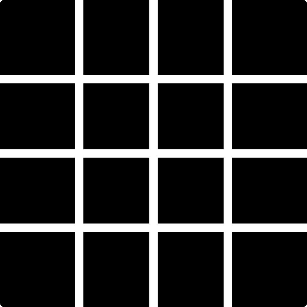 Grid Icon Design Symbol vector