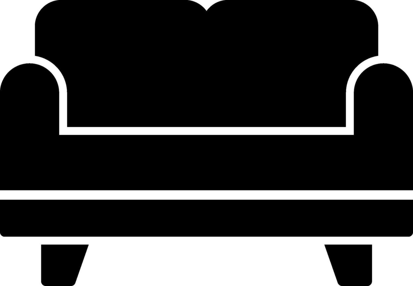 Sofa Bed Icon Design Symbol vector