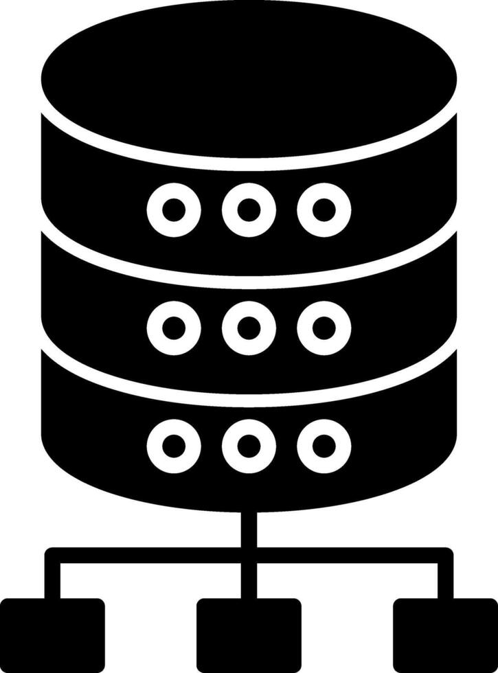 Database Icon Design Symbol vector