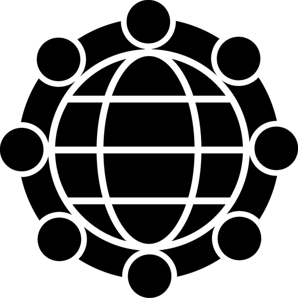 Global Network Icon Design Symbol vector