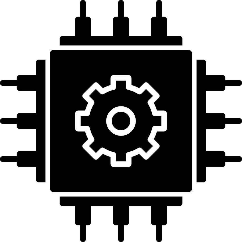 Cpu Icon Design Symbol vector