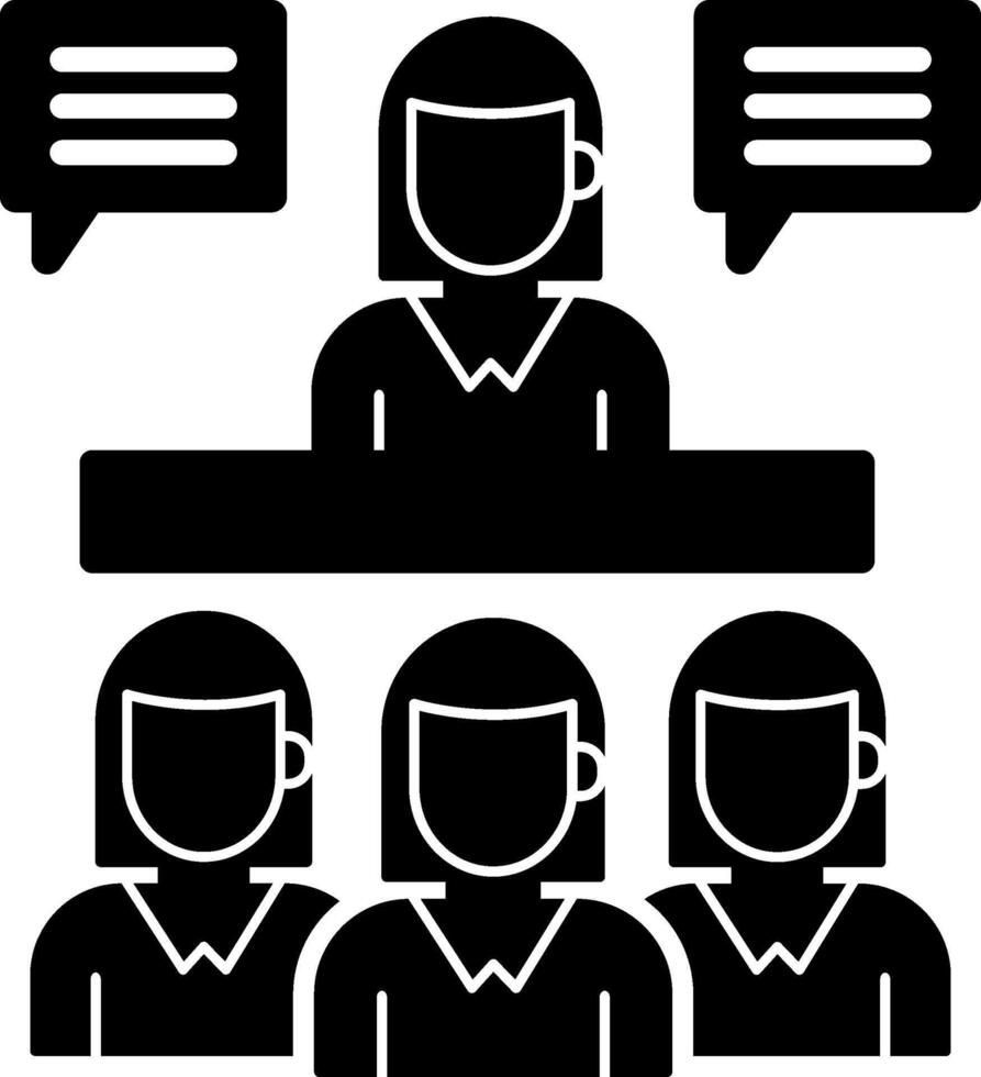 Interview Icon Design Symbol vector