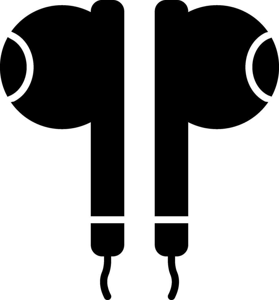 Earbuds Icon Design Symbol vector
