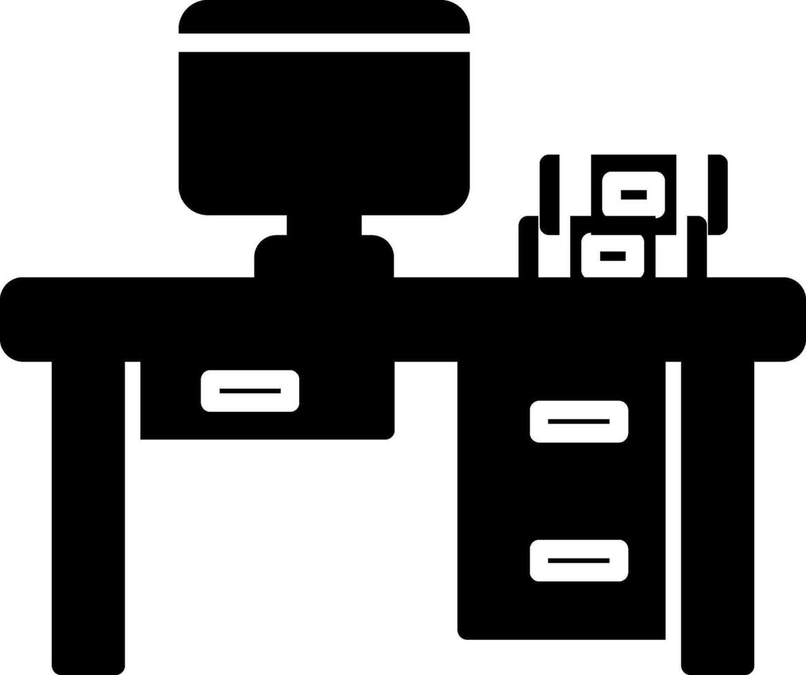 Desk Icon Design Symbol vector