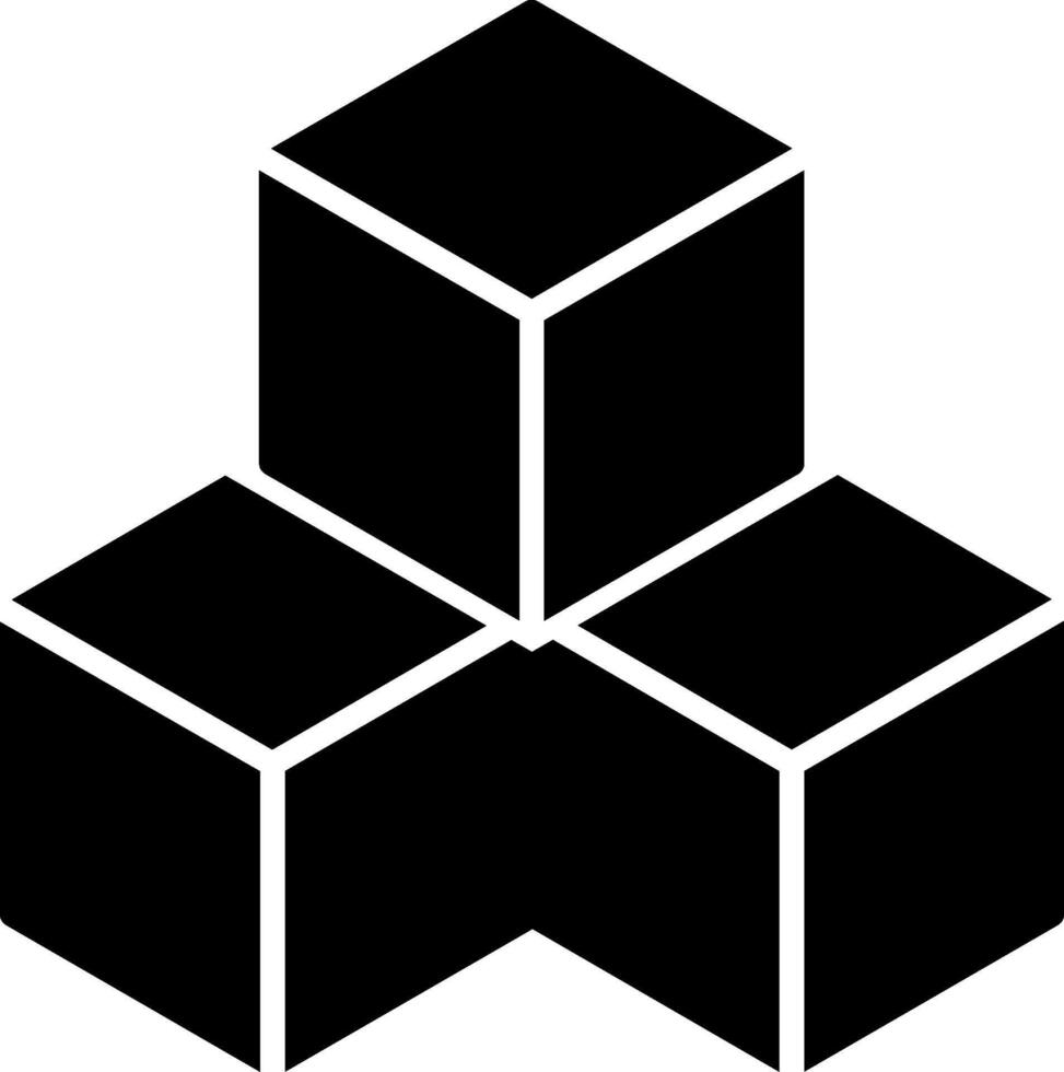 Cubes Icon Design Symbol vector