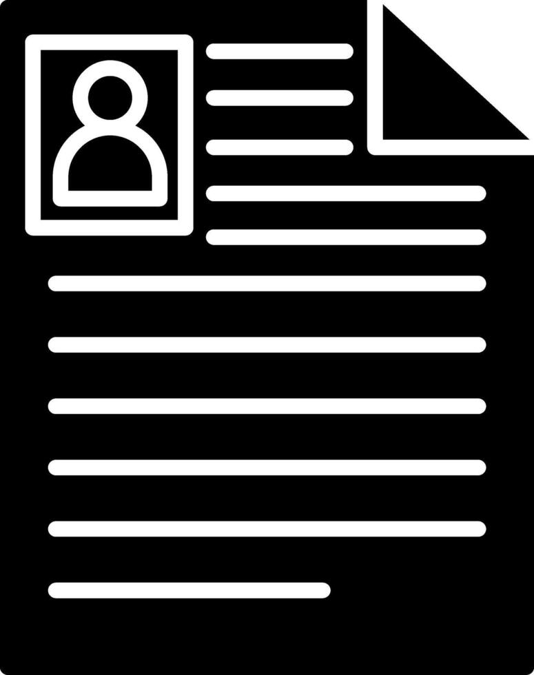Curriculum Vitae Icon Design Symbol vector