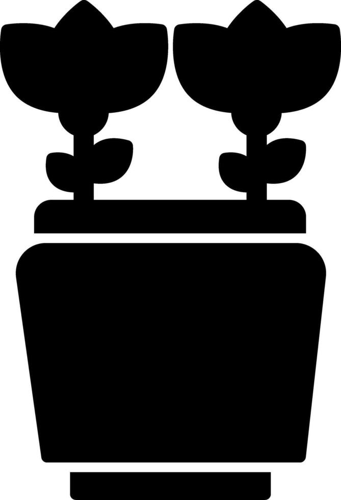 Flower Pot Icon Design Symbol vector