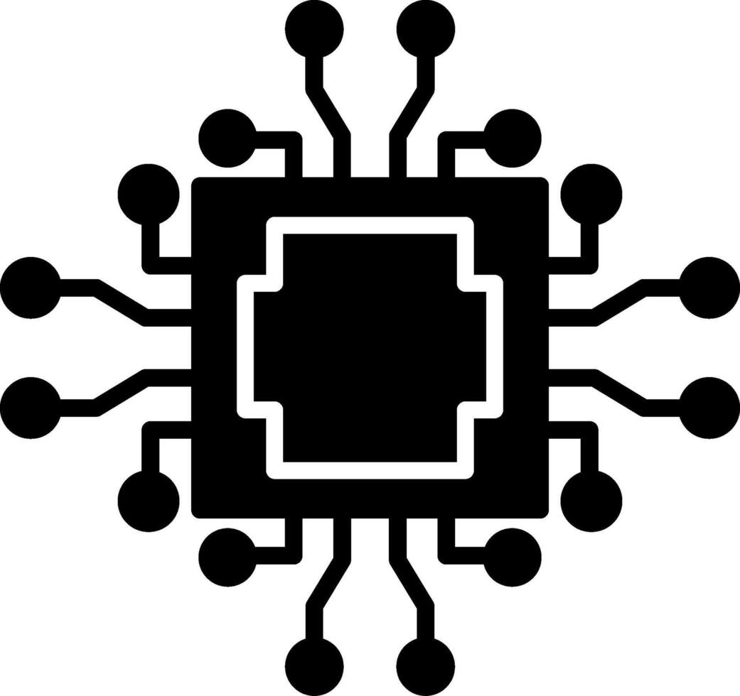 Cpu Icon Design Symbol vector