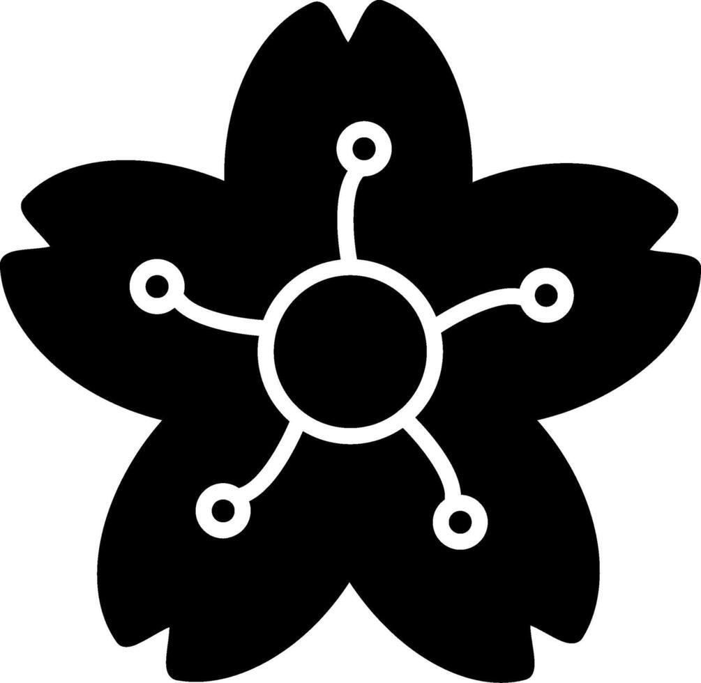 Cherry Blossom Icon Design Symbol vector