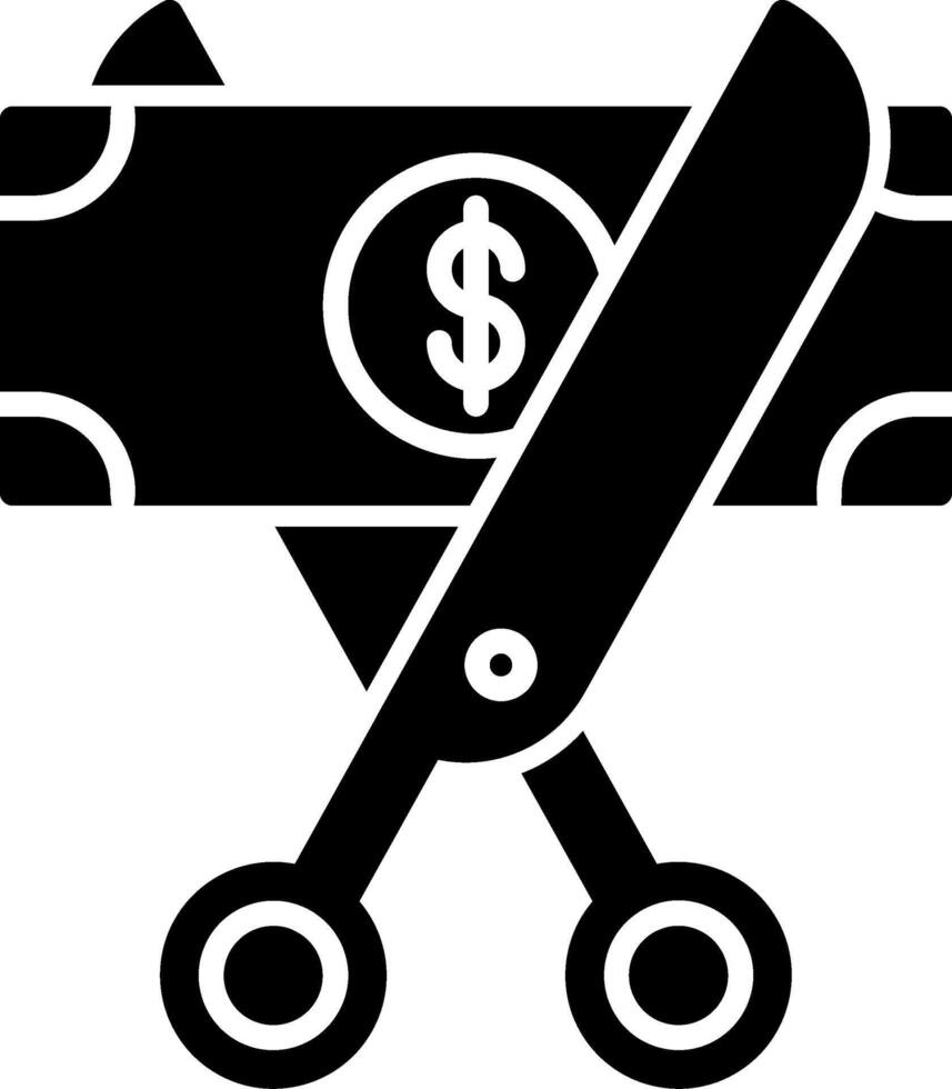 Cut Money Icon Design Symbol vector