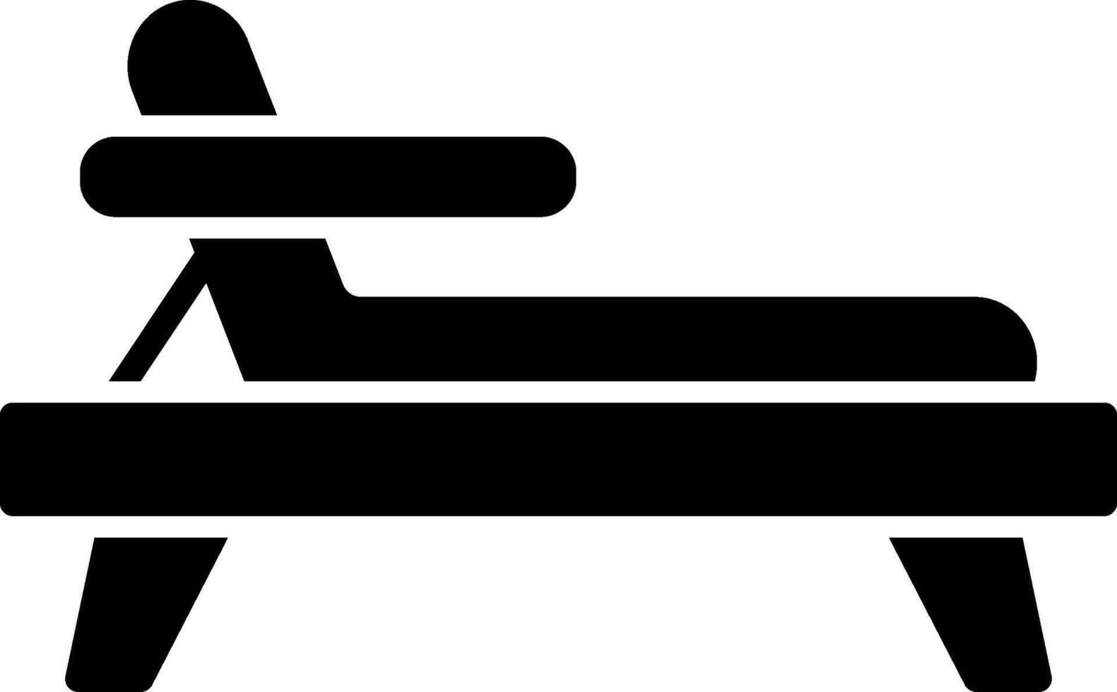 Deck Chair Icon Design Symbol vector