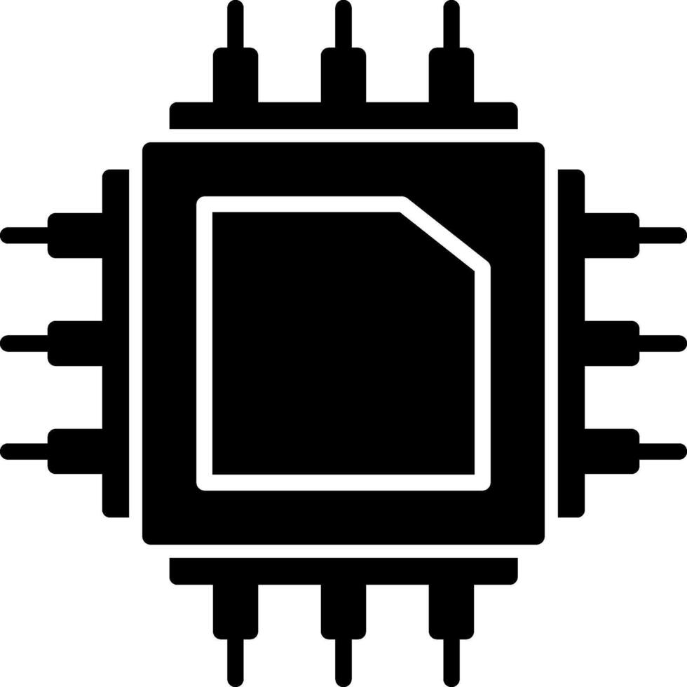 Chip Icon Design Symbol vector