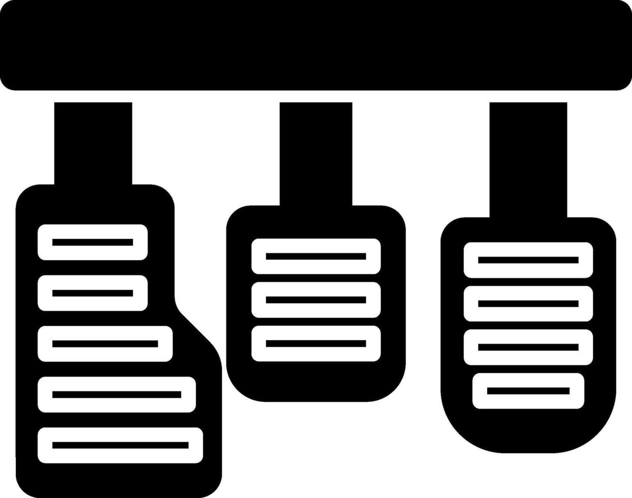 Car Pedals Icon Design Symbol vector