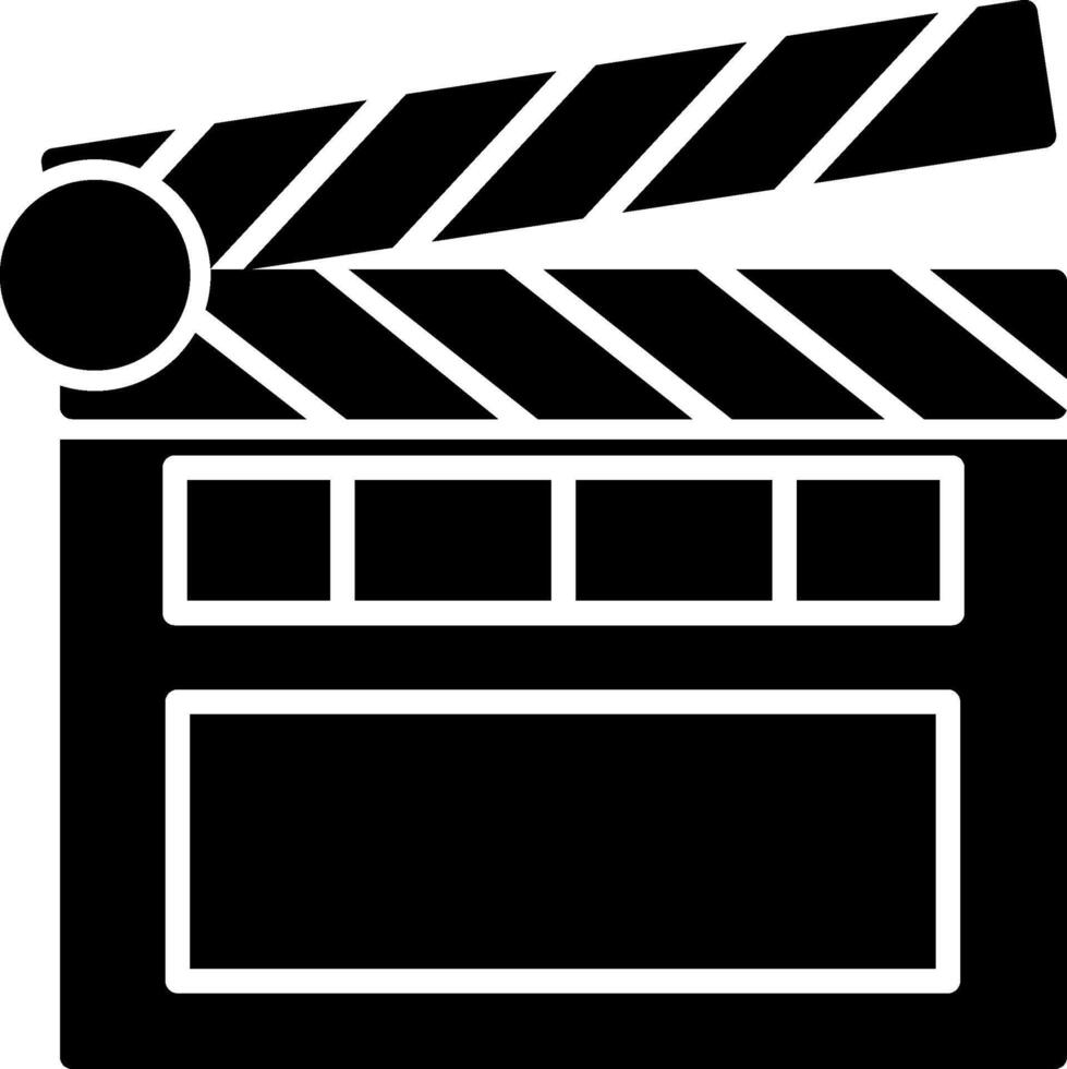 Clapperboard Icon Design Symbol vector