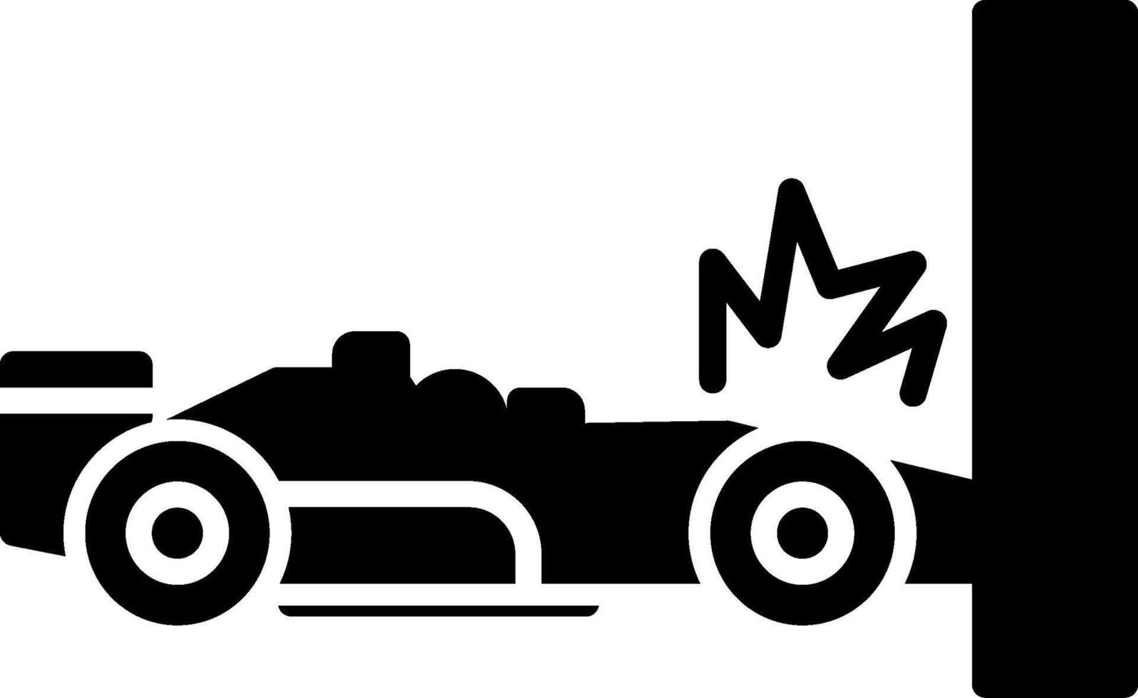 Car Accident Icon Design Symbol vector