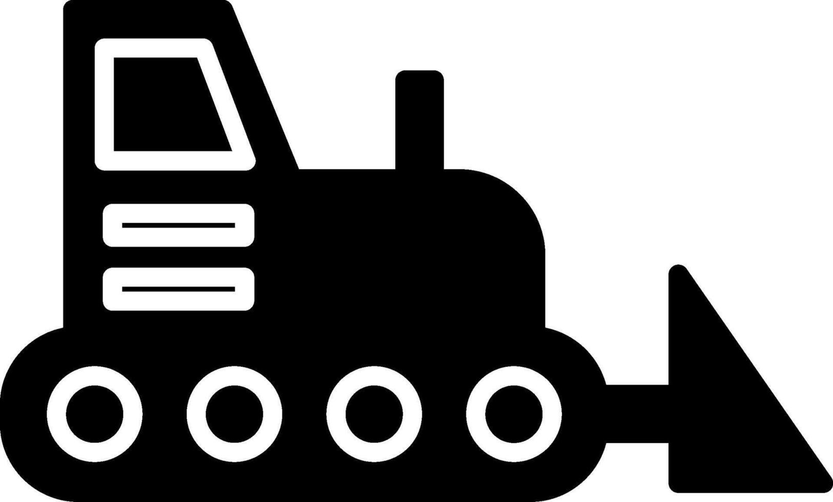 Bulldozer Icon Design Symbol vector