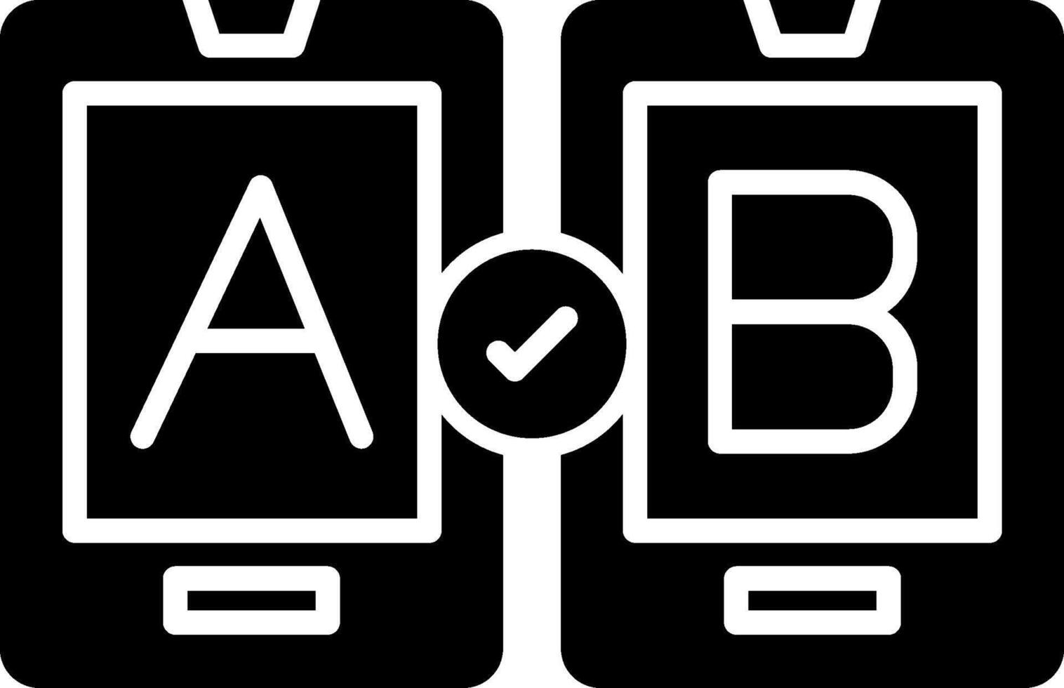 Ab Testing Icon Design Symbol vector